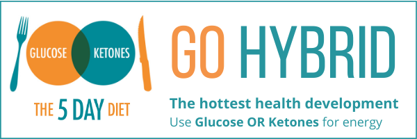 hybrid ketones and glucose